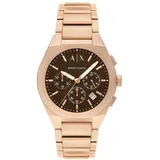 Armani Exchange Herren Rose Gold-Ton Edelstahl Uhr, AX4188