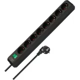 Brennenstuhl Eco-Line 8-fach schwarz