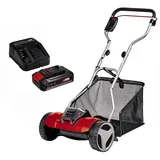 Einhell Akkurasenmäher Spindel Rasenmäher GE-HM 18/38 Li 18 V mit Akku 2.5 Ah + Ladegerät PXC