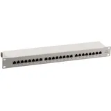 EFB Patchpanel 24xRJ45 Cat.6A, 19“ 1HE, RAL7035 grau