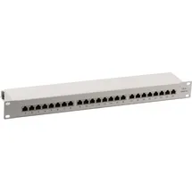 EFB Patchpanel 24xRJ45 Cat.6A, 19“ 1HE, RAL7035 grau