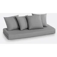 SO"HOME Matratze Und Kissen Für Schlafsofa Giada' grau 80 x 190 cm