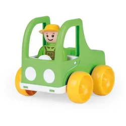 LENA® 01573 - My First Racers Pickup, Spielzeugtruck mit beweglicher Spielfigur, LKW