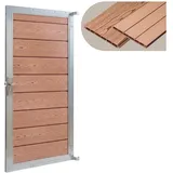 [neu.holz] Gartentor Segovia 180 x 90 cm Braun/WPC