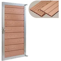 [neu.holz] Gartentor Segovia 180 x 90 cm Braun/WPC