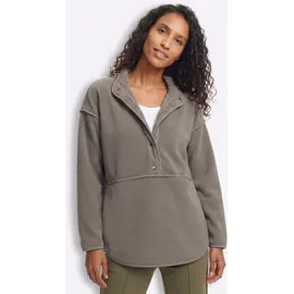 Heine Fleece-Shirt Braun 40