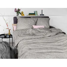IRISETTE Mink 8835 Winterbettwäsche Silber 155 x 200 cm + 2 x 80 x 80 cm