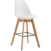 CLP Barhocker Metz Kunstleder weiß/natura