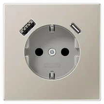 Jung Schuko-Steckdose Silber