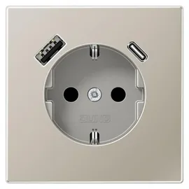 Jung Schuko-Steckdose Silber
