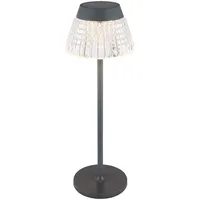 GLOBO Lighting - Tischleuchte Nachttischleuchte Tischlampe LED Touchdimmer Kristalle