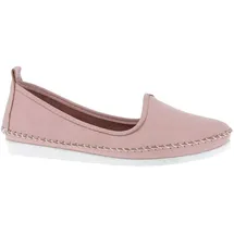 Andrea Conti Damen Slipper 0027449 Ballerina Mokassins bequem flexibel trendy, Größe:41 EU, Farbe:Rosa