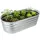Relaxdays Hochbeet 150 x 45 x 60 cm Silber