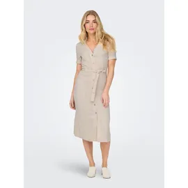 Only Kleid Shirtkleid Beige M