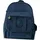 Jennifer Jones Leather Crinkle Nylon Rucksack Blau