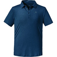Schöffel Herren Polo Shirt Vilan M, geruchshemmendes Funktionsshirt aus nachhaltigem Material, schnelltrocknendes Wandershirt mit stylishem Polo Schnitt, dress blues, 46