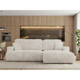 MKS Ecksofa OVO Cord 4-Sitzer Beige