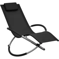 vidaXL Kinder-Sonnenliege Klappliege 121 x 61 x 60 cm Schwarz