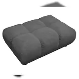 KAWOLA Hocker VIVIEN Feincord 108 x 41 x 73 cm Grau
