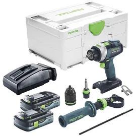 Festool TPC 18/4 I-Basic Akku Schlagbohrschrauber 18 V 75 Nm Brushless + 2x Akku 4,0 Ah + Ladegerät + Systainer