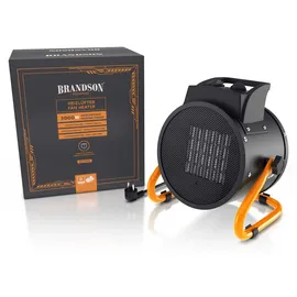Brandson Heizlüfter 3000 W Schwarz/Orange