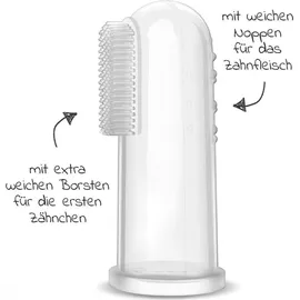 Philips AVENT Babypflege-Set – Starter-Set mit 9 Zubehörteilen: Nagelknipser, Schere, 3 Nagelfeilen, Kamm, Haarbürste, Nasensauger und Fingerzahnbürste (Modell SCH401/00)