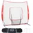 Vevor 213,4 x 106 x 210 cm Baseball-Softball-Übungsnetz, Baseball Pitching Net, Schlagen, Fangen, Pitchen, Backstop-Trainingshilfen für Baseballausrüstung mit Bogenrahmen, Tragetasche & Schlagzone