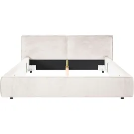 Home Affaire Polsterbett HOME AFFAIRE "Adrina mit Biesenoptik, Feincord und Luxus-Microfaser", weiß, B:182cm H:91cm L:230cm, 95% Polyester;5% Nylon, Betten, Polsterbett, bis 280kg, auch in Überlänge 220 cm, 4 Breiten bis 200cm