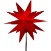 Cepewa, LED Adventsstern Rot Ø 25 cm mit Erdspieß