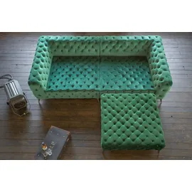 KAWOLA Big Sofa NARLA Chesterfield Sofa Velvet
