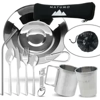 NATUMO NATUMO® – Outdoor Camping Besteck & Geschirr Set,