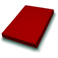 Vario Jersey-Spannbetttuch rot, 100 x 200 cm)