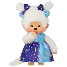 Sekiguchi Monchhichi Plüschfigur Mädchen mit Sternenlicht Kleid, 20cm