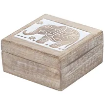 Marrakesch Orient & Mediterran Interior Aufbewahrungsbox Holz 17 cm braun