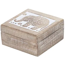 Marrakesch Orient & Mediterran Interior Aufbewahrungsbox Holz 17 cm braun