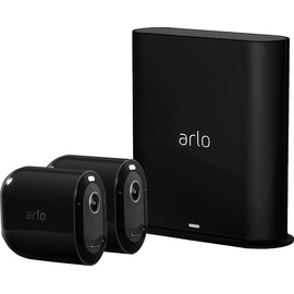 Arlo Kabelloses Sicherheitssystem Pro 3 Black mit 2 HD-Kameras VMS4240B
