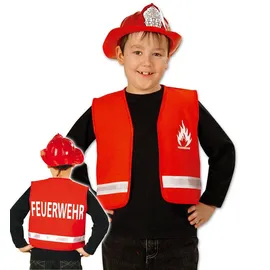Fries 15536 Weste Feuerwehr, rot PB, Größe 128