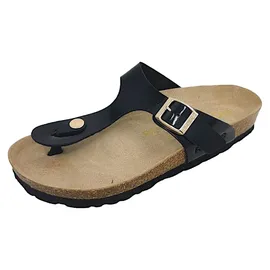 ROHDE Zehentrenner Pantolette Metallic-Optik Alba 5600, Größe:38 EU,