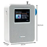 Blaupunkt Steckdosenradio mit Bluetooth und DAB+, Weiß, Farbdisplay - Weiß