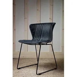 Woood Wings Gartenstuhl 55 x 54 x 77,5 cm schwarz 2er Set