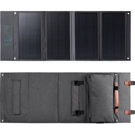 CHOETECH Tourist Usb Solarladegerät, Usb C 36W QC PD grau (Sc006)