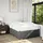 vidaXL Boxspringbett 120 x 200 cm Dunkelgrau