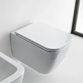 Scarabeo Teorema 2.0 Wand-WC mit WC-Sitz Weiß