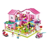 Sluban Luxusvilla (896 Teile) [M38-B0721], Spielset, Klemmbausteine, Girls Dream, mit Spielfigur, Für Kinder ab 4 Jahren, Mädchenträume, Sluban SL95591