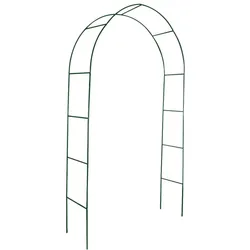 vidaXL 2x Garten Rosenbogen Torbogen Rankgitter Rosensäule : Farbe - Grün