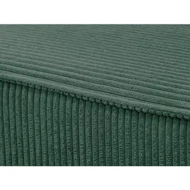 beautysofa Eckcouch Cordstoff U-Form mit Schlaffunktion 2-Sitzer Grün