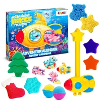 INKEE Badespaß Adventskalender Kinder - Badespielzeug Adventskalender mit Badebomben, Badesalz & Zubehör