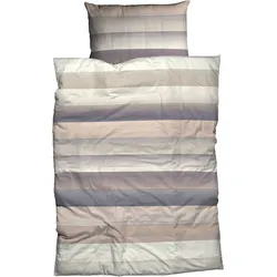CASATEX Bettwäsche »Levio«, breite Streifen, Aquarellfarben, stilvolles Desigen CASATEX ashrose/beige B/L: 155 cm x 220 cm