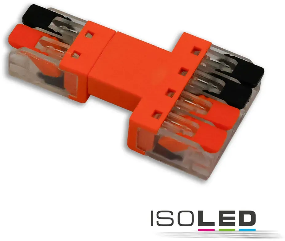 ISOLED Durchgang Steckverbinder 2-polig Input, 2x2-polig Output, 0,5-2,5mm2, max. 250V/10A ISO-116147