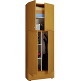 VCM Putzschrank Lona XXL Drehtüren Schublade Buche